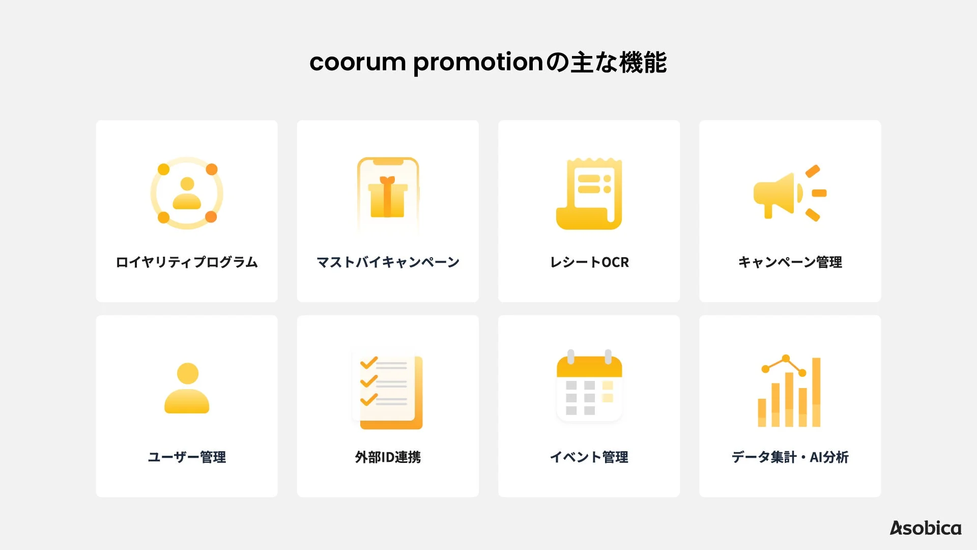 coorum promotionの主な機能