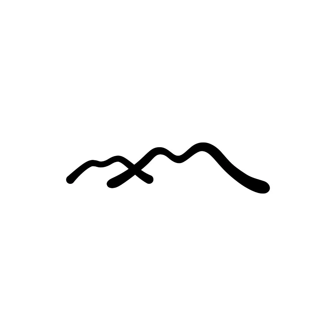 山のシルエット