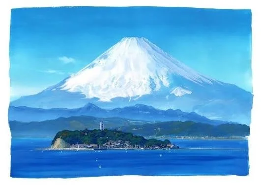 富士山と江ノ島