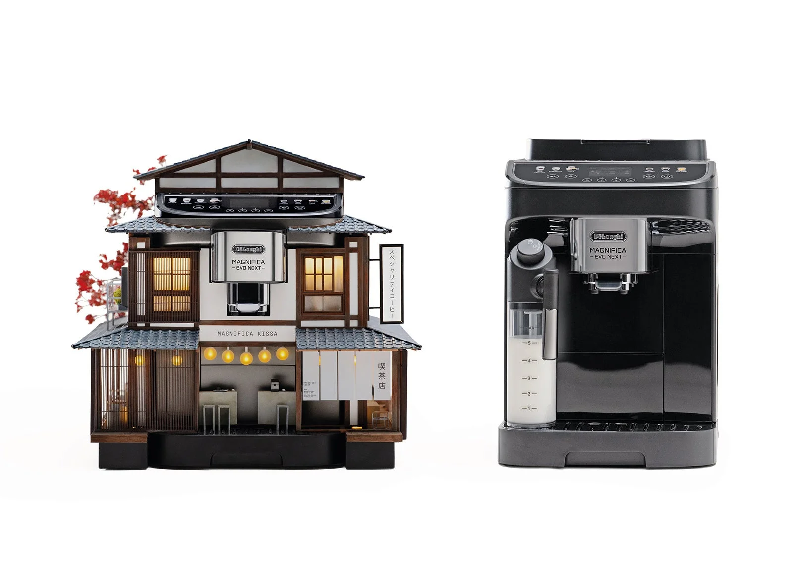 デロンギ マグニフィカ エボネクストと東京のミニチュア
