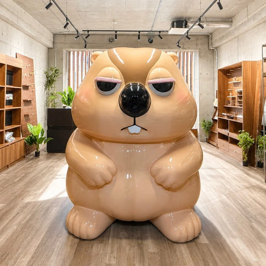 MaMo Caféの大型モニュメント