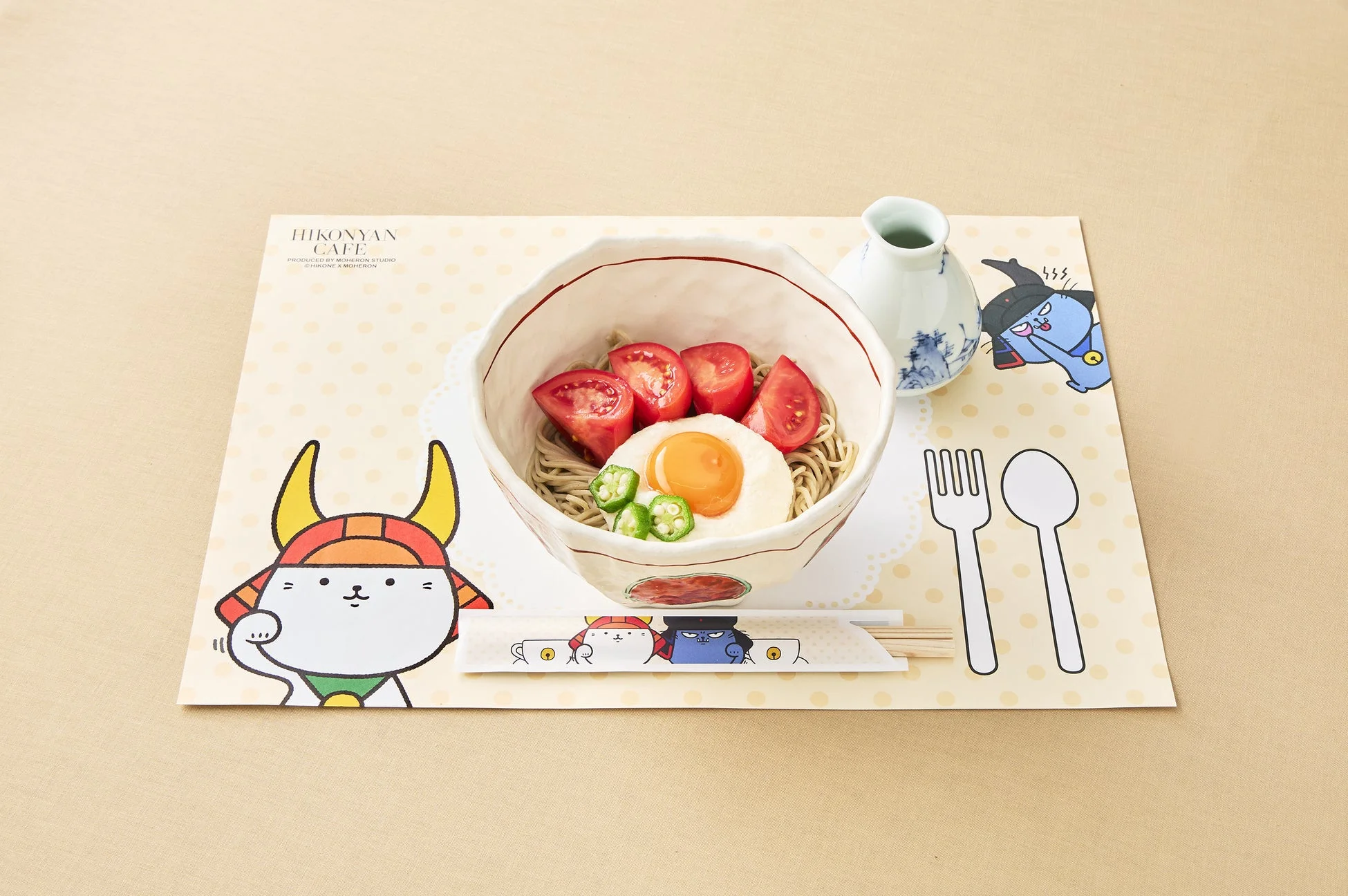 ひこにゃんカフェの蕎麦メニュー1