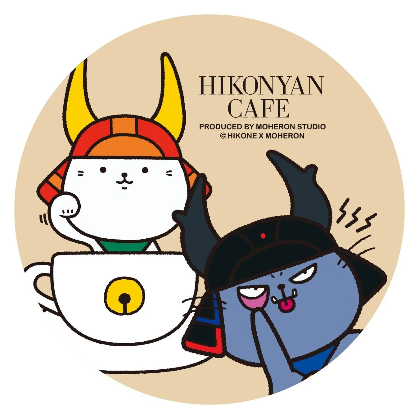ひこにゃんカフェ オリジナルランダム缶バッジ デザイン4