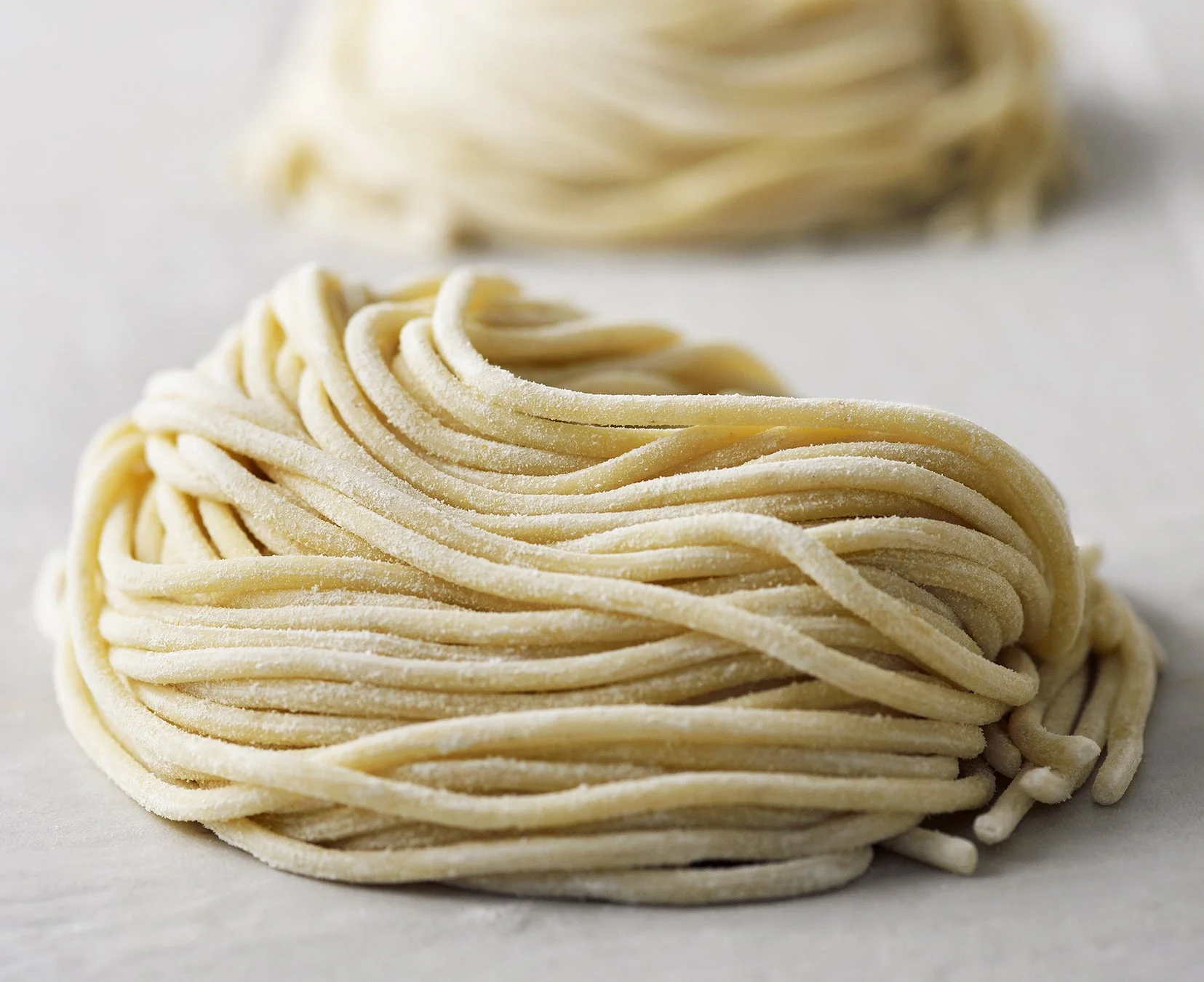 手打ちの生パスタ麺